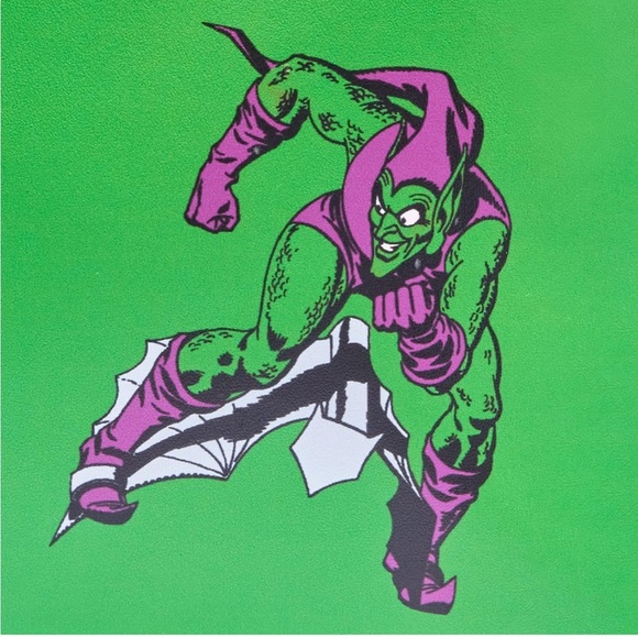 NWT Set Loungefly Marvel: Green Goblin Cosplay Mini Backpack and Wallet main image 4